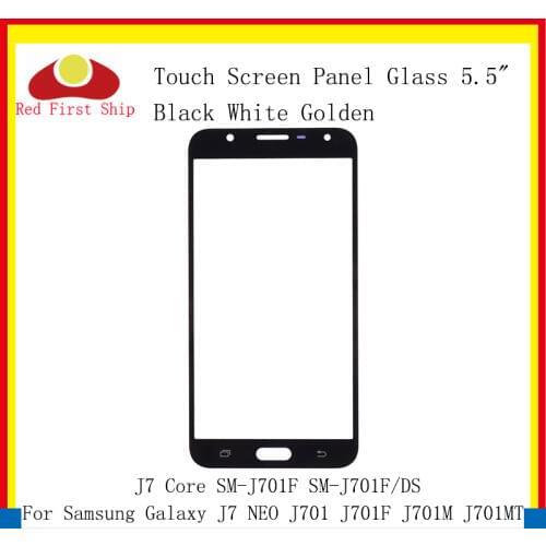 10Pcs/lot Touch Screen For Samsung Galaxy J7 NEO J701 J701F J701M J701MT Touch Panel Front Outer Lens J7 Core SM-J701F LCD Glass