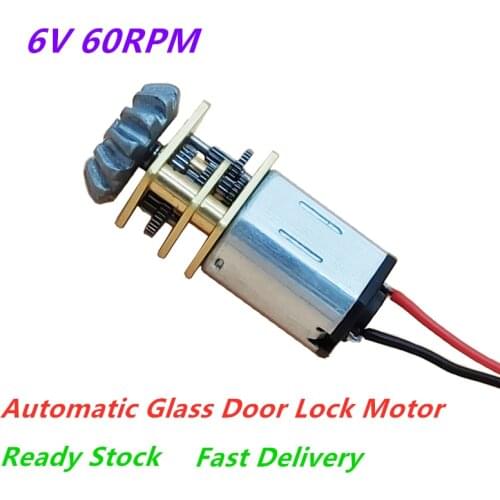 6V 60RPM GM120N20G DC Mini Metal Gear Box Motor For Automatic Glass Door Lock Smart Home System Toys Reducer Electric Engine