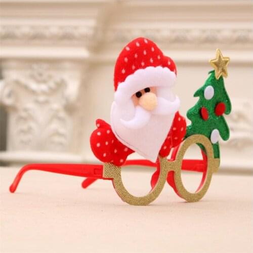 Freeship Xmas Eyewear Christmas Decorations For Home Decor New Year Gifts For Children Adults Santa Claus Deer Snowman Eyewear