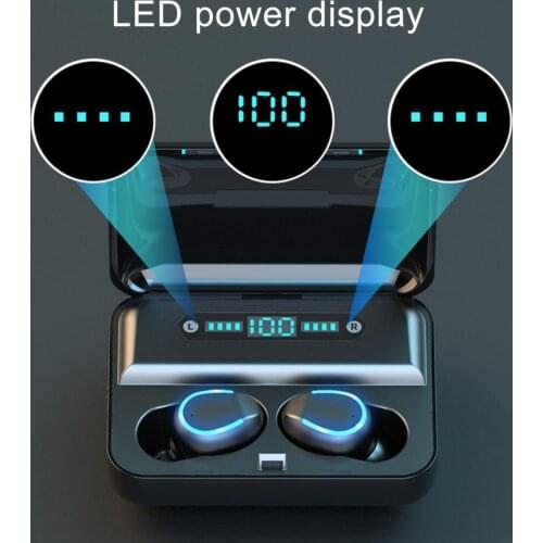 1 Set HiFi Sound Bluetooth Earphones Comfortable PC Charging Box Wireless Earbuds for Business