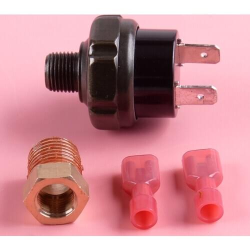 LETAOSK 4pcs 1/8' To 1/4'' NPT 70-100 PSi 12V 24V Air Compressor Tank Pressure Control Switch Valve Kit