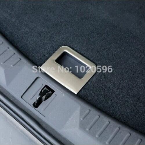 1 Piece Trunk Mat Buckle Hand Cover Stick Handle Paillette Stainless Steel Drawbench Sticker Case for Ford Kuga 2013-2016 Parts