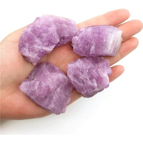 Beautiful Color Natural Purple Spodumene Kunzite Stone Rough Crystal Original Raw Stones Natural Quartz Crystals 1pc