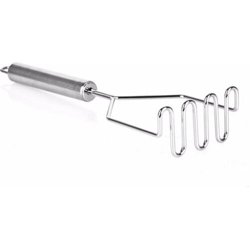 Stainless Steel Kitchen Gadget Potato Masher Press Cooking Tool Mashed Potatoes Wavy Pressure Ricer Kitchen Accessories