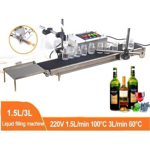 CNC Single Head Liquid Filling Machine High Temperature And Heat Resistant Filling Machine With Automatic Conveyor Belt