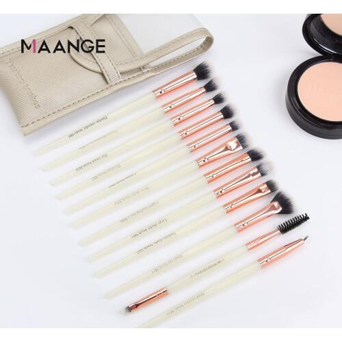 MAANGE New 3-12pcs Eye Makeup Brushes Set With Cosmestic Bag Eyeshadow Blending Make Up Brush For Makeup Beauty Tools Kit Hot