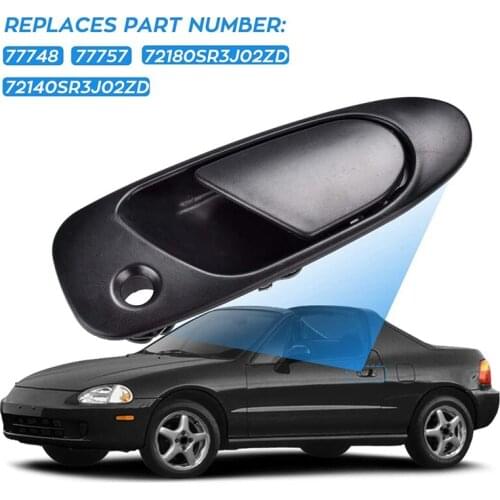 Car Exterior Outside Door Handle Front Driver & Passenger Side for Honda Civic 1992-1997 72180SR3J02ZD 72140SR3J02ZD