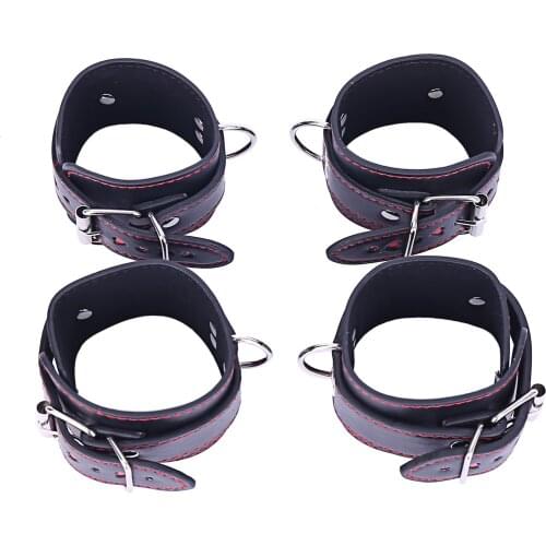 New Black Fun Ankle Handcuffs SM Adult Game Sex Toys Bundled Accessories Exotic Style Adult Supplies Underwear Accessories