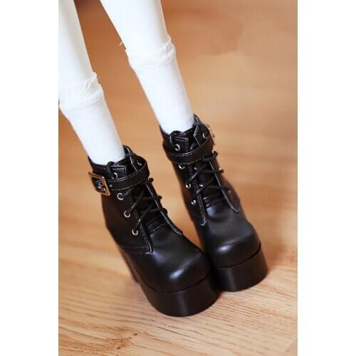 BJD doll shoes suitable for 1/3 1/4size fashion high heels boots, wind belt buckles of England short boots doll accessories