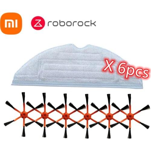 Original Xiaomi Roborock S7 S7 Max S7 maxv vacuum robot replaceable Mop cleaning cloth 3 / 5 / 6 corner side brush parts