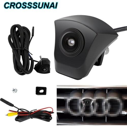 HD Front Camera Universal For Au-di A1 A3 A4 A5 A6 A7 Q3 Q5 Q7 TT Car Front View LOGO Grille Camera Parking CCD Night Vision
