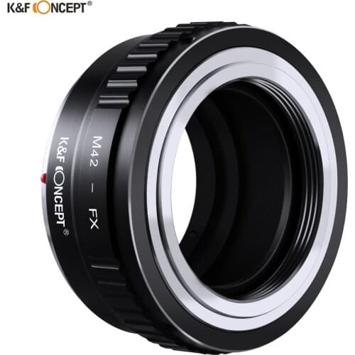 K&F CONCEPT M42-FX Lens Adapter Ring for M42 Mount Screw Lens to Fujifilm X Mount Fuji X-Pro1 X-M1 X-E1 X-E2 Camera
