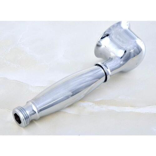 Polished Chrome Brass Telephone Shape Hand Spray Handheld Shower head / Bathroom Accessory (Standard 1/2") mhh035