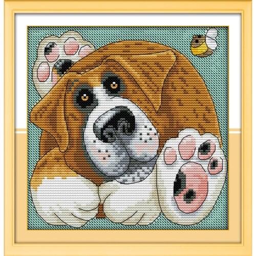 Animal Patterns Counted 11CT 14CT Unfinished Cross Stitch Animals Cross Stitch Kits for Embroidery Home Decor Needlework Bigfoot