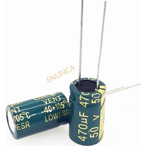 50V 470UF 10*16 high frequency low impedance aluminum electrolytic capacitor 470uf 50V 20