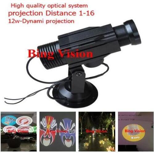 High quality LED advertising image projections lamp, led logo projections light 12w rotating projection lamp lndoor/4-color