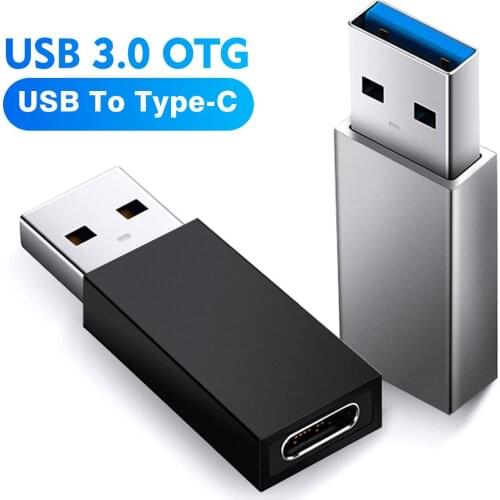 1PC Newest Type C To USB 3.0 Adapter USB C Female Hard Drive USB 3.0A Male Charging Converter Data Transfer Connector 2 in 1 OTG