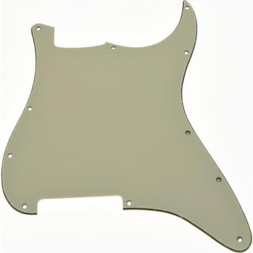 11 Hole Blank ST Pickguard Scratch Plate No Pickup Holes Light Cream