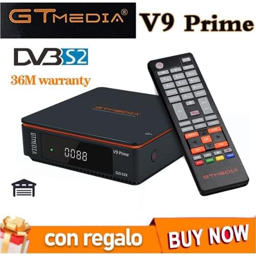 2021 Gtmedia V9 Prime Super DVB-S2 Satellite receiver, upgrade by Gtmedia V8 nova/honor V9 Super Support H.265 built WiFi No App