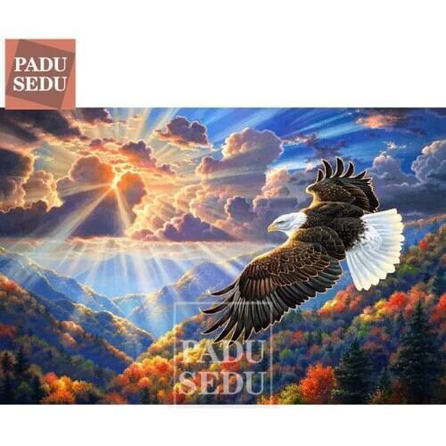 5D Diy Diamond Mosaic Embroidery Crystal Animals Daimond Painting Animal Full Square Eagle Cross Stitch Handwork Wall Decor Home