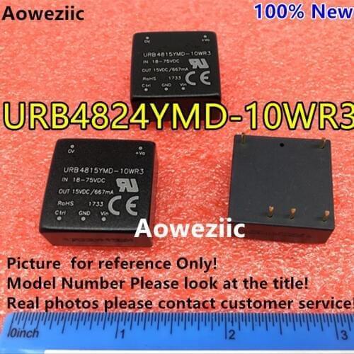 Aoweziic URB4824YMD-10WR3 URB4824YMD-10WR3 URB4824 New Original DIP Input: 18-75V Output: 24V 0.41A DC-DC 1.5KV Voltage Isolate