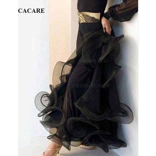 Ballroom Skirt Waltz Dresses Dance Costume Competition Dresses Ballroom Dress Standard Customized 7 Colors D0530 Fishbone Hem
