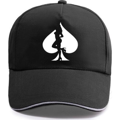 2020 Summer New Style Funny Sexy Poker Print Cotton Baseball Caps for Men women Gift Sun-Hat Girl Streetwear Casual Trucker Cap
