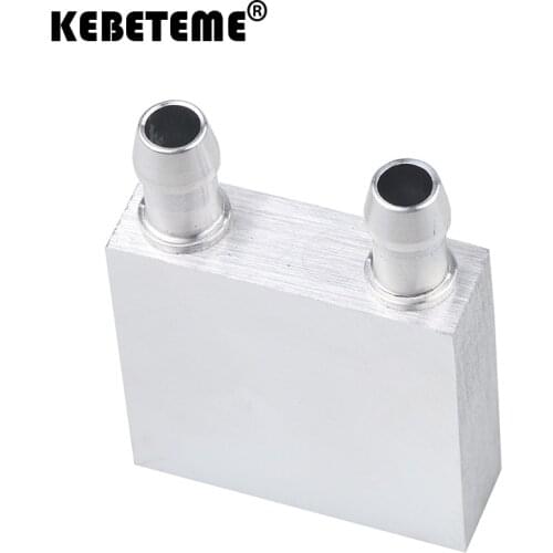 KEBETEME 40x40x12mm Primary Aluminum Water Cooling Block Heat Sink System For PC Laptop CPU for Liquid Water