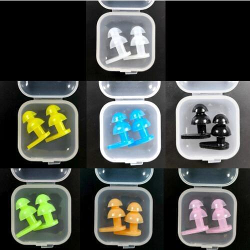 C347 Comfortable and soft Childrens swimming Silicone earplugs Waterproof otitis media Multiple protection waterproof earplugs