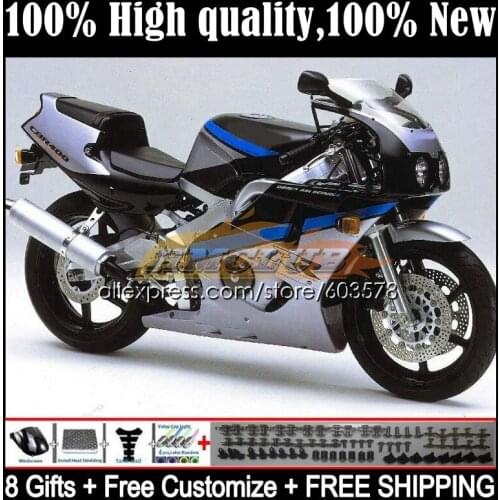 CBR400RR For HONDA NC23 CBR400 RR 1988 1989 1990 1991 1992 1993 32CL.141 CBR 400RR 400 RR 88 89 90 91 92 93 Fairing Gloss silver