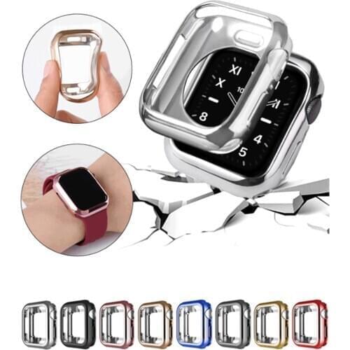 Case For Apple Watch 5 4 3 band apple watch case 44mm/40mm 42mm/38mm iwatch band All-around Ultra-Thin Screen protector cover