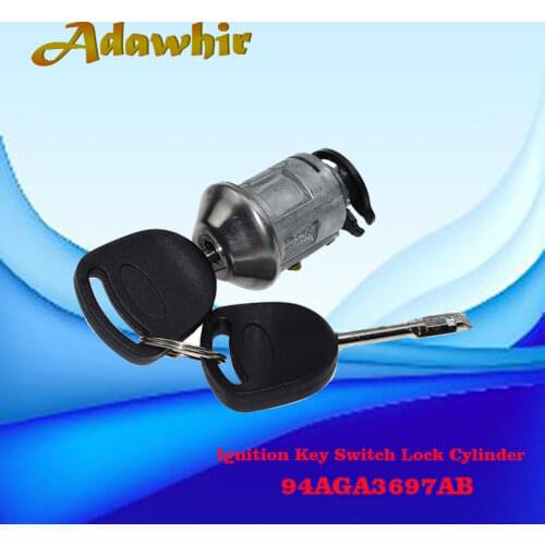Ignition Key Switch Lock Cylinder 2 Keys 1022184 For Ford FOCUS 1998-2005 & ESCORT 1986-2001 & TRANSIT MK6 2000-2006 94AGA3697AB