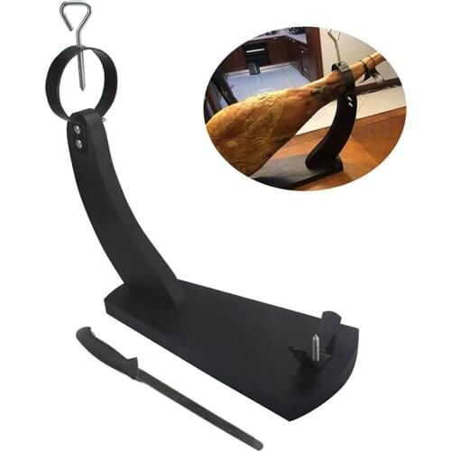 Venice Wooden Ham Holder + Knife Cutting Board Ham Bar Stool Bama Lamb Leg Rack