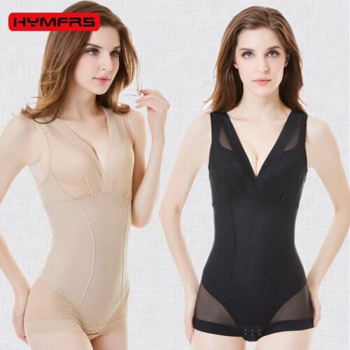 Net hole breathable non-trace plastic waist belly in triangular body model body underwear body-hugging jumpsuits