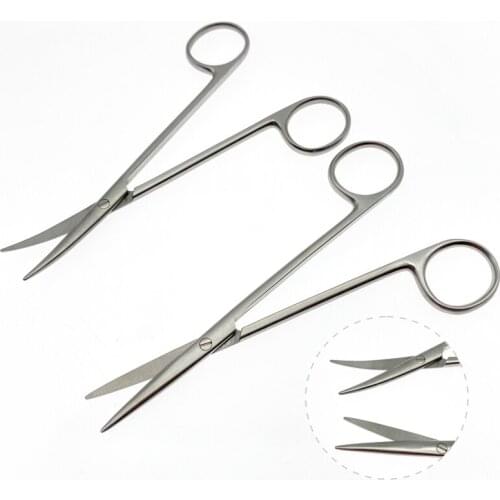 Blunt scissors Surgical scissors Operating Nasal Department scissors 11.5cm-18cm Stainless steel Double eyelid scissors