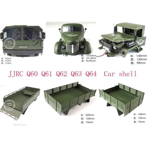 JJRC Q60 Q61 Q62 Q63 Q64 RC Military Truck 4WD 6WD RC Car spare parts shell