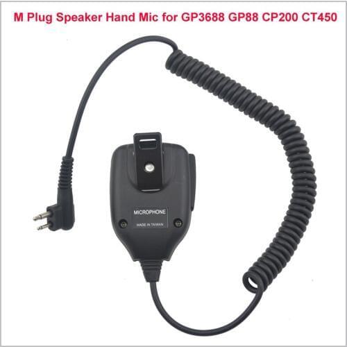 M Plug Speaker Hand Microphone Shoulder Microphone for Motorola CP200 CT450 GP3688 PMR446,Hytera TC-500 TC-700,PUXING PX-508