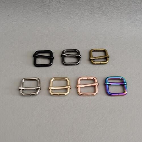 10 Pcs/Lot Metal Adjustable Buckle For Webbing 25mm Belt Buckles Handbag Bag Dog Collars High Quality Plated Metal Buckle