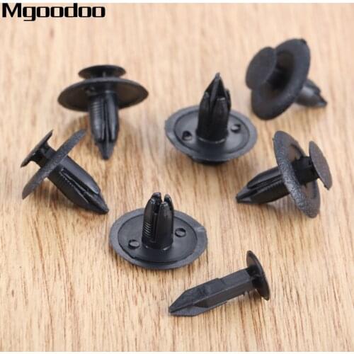 Mgoodoo 50Pcs Car Fastener Rivet Retainer Push Engine Cover Fender Door Trim Panel Bumper Nylon Clip 8mm Fasteners For Mazda 323