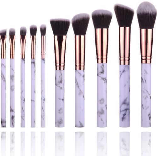 Fashion 10Pcs Make Up Brushes Multifunctional Makeup Brushes Concealer Eyeshadow Foundation 2019 Makeup Brush Set Tool pincel ma