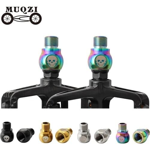 MUQZI 1Pair Bike Pedal Extenders Screw Extension 20mm Pedal Stainless Steel Adapter Bolts MTB Road Bicycle