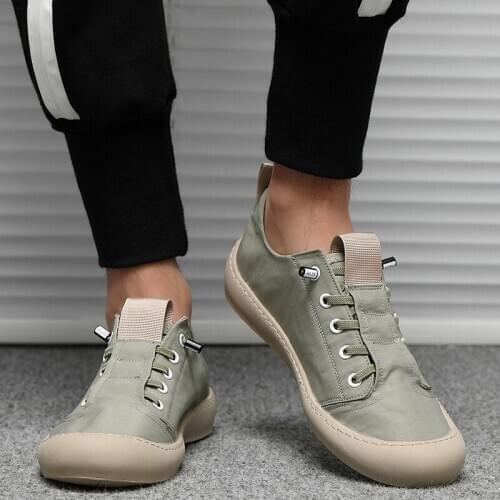 Men Casual Shoes Fashion Leather Shoes Men Shoes Luxury Brand Loafers for Men Autumn Mens Flat Shoes Dropshipping N10-36