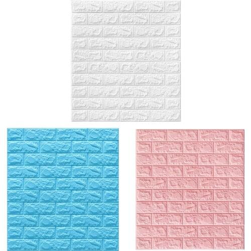 3D Brick Wall Panels Self Adhesive Foam Brick Wallpaper with High Temperature Resistance for Decorating TV Backgrounds good