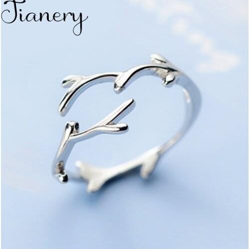 New Arrivals Charming Branch Ring for Women Boho Knuckle Party Rings Gothic Punk Jewelry Gifts for Girls 2021