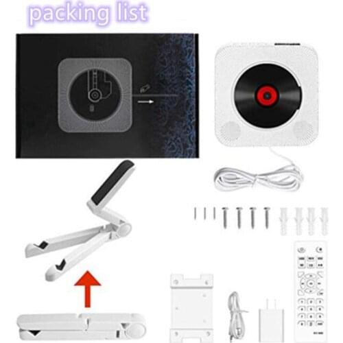 The new wall-mounted CD player with early screen prenatal education to learn English to repeat Bluetooth CD player