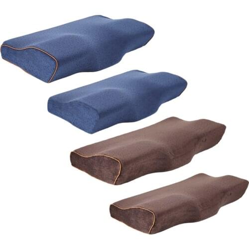 Memory Foam Orthopedic Pillow Slow Rebound Neck Soft Cervical Health Care Cervical Orthopedic Neck Foam Massage Pillows