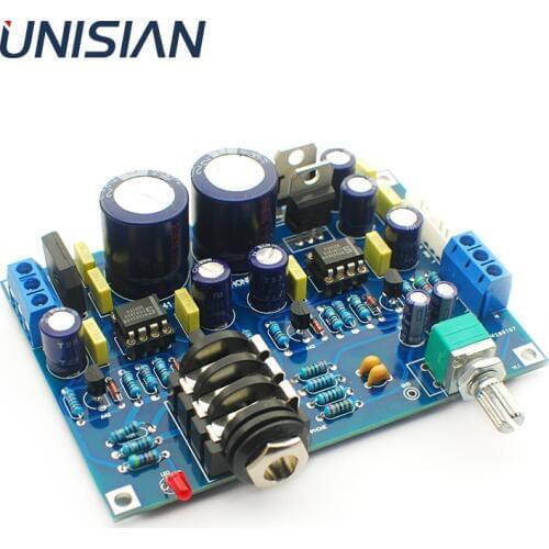 UNISIAN SOLO Headphone Amplifier Board Dual Ne5532 op-amp Hifi sound quality audio earphone amplifier for headphone