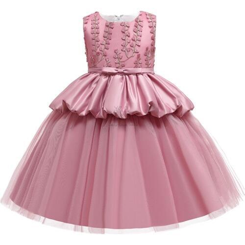 Girls Dress Elegant Princess Children Party Dress Wedding Gown Kids Dresses for Girls New Year Birthday Party Dress Vestido Wear