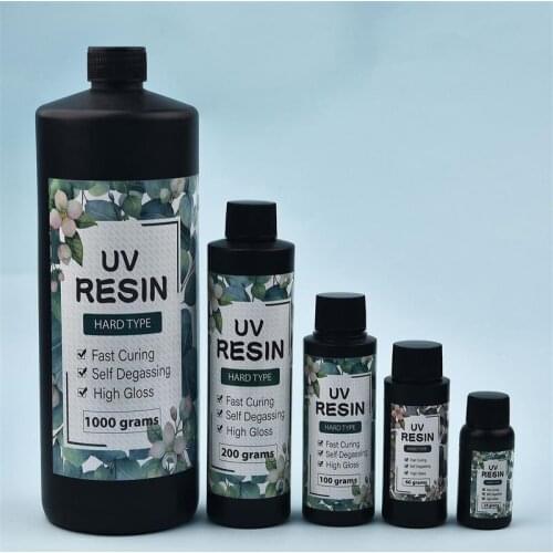 UV Resin Glue Ultraviolet Curing Solar Cure Sunlight Activated Hard DIY Quick Drying For Jewelry Resin Gel 10/15/25/60/100/200g