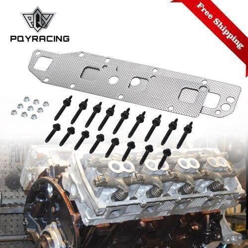 Exhaust Manifold Gasket L+R Bolts Studs For 03-08 Ram Dodge Chrysler Jeep 5.7L V8 Gas 53013944AA FREE SHIPPING
